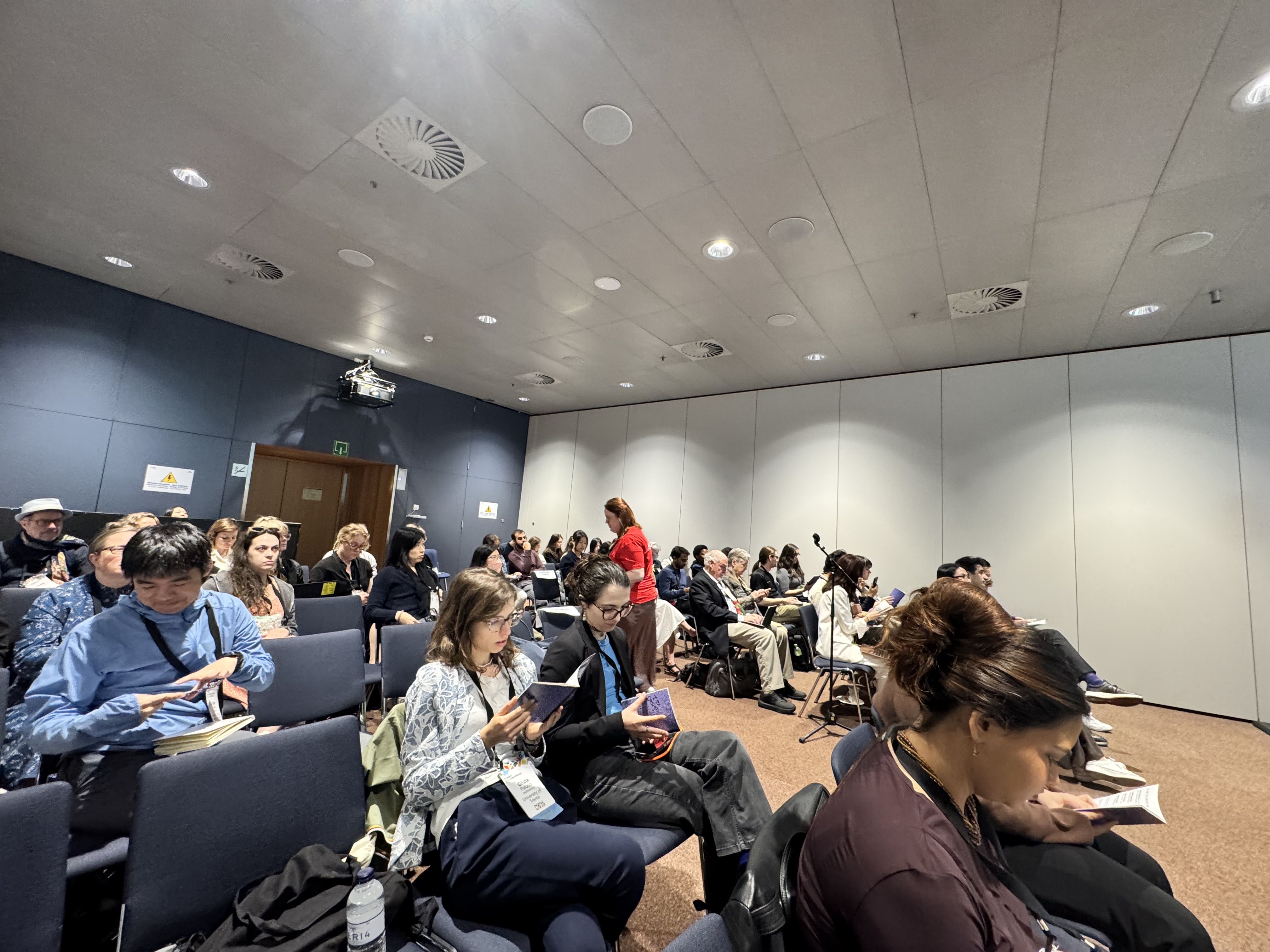 Audience at the student AI policy session at CHI 2026