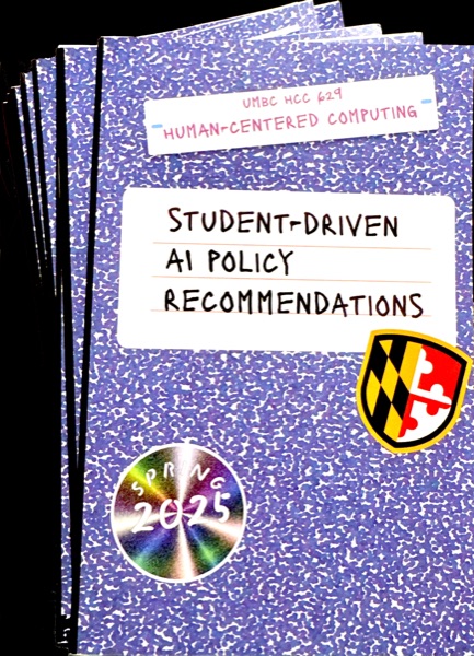 Cover of the Student-Driven AI Policy Recommendations zine